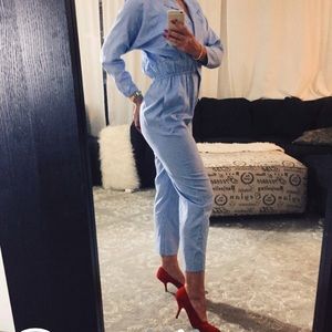 Light Blue Vintage Jumpsuit